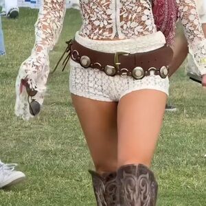 Crocheted shorts mini NWT festival beach sexy